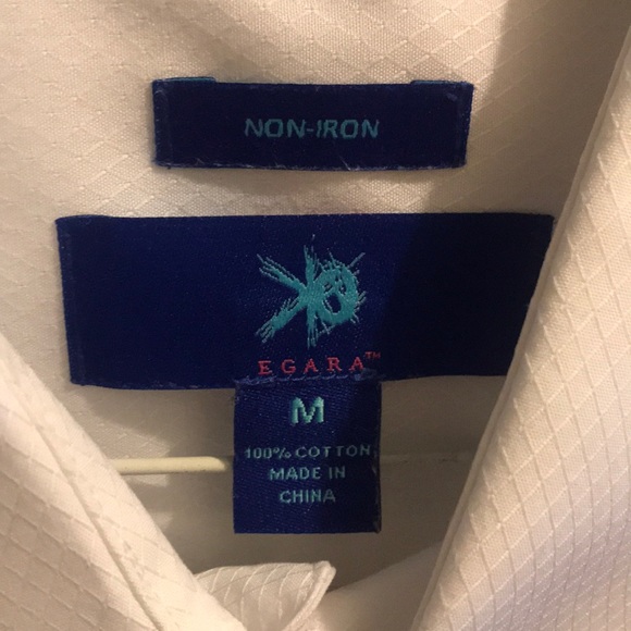 Egara Shirts Egara White Dress Shirt Medium 0 Cotton Poshmark